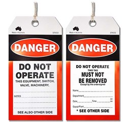 MAXISAFE - SAFETY TAG DANGER DO NOT OPERATE