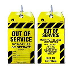 MAXISAFE - SAFETY TAG OUT OF SERVICE