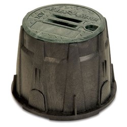 RAINBIRD-10" Round VB Valve Box with Green Lid