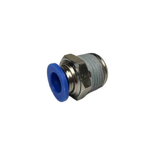 BRASS PUSH-IN TUBE CONNECTOR - Metric x BSPT male thread