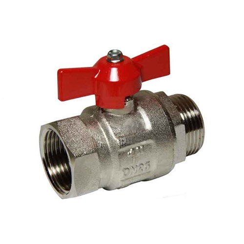 BRASS BALL VALVE - T Handle, BSP Male x Female