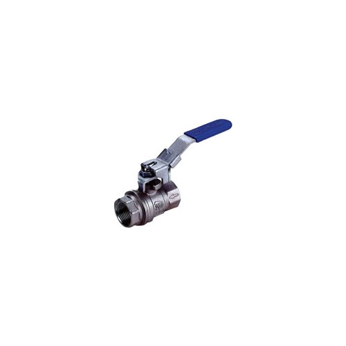 STAINLESS STEEL 316 BALL VALVE x 2 Piece, Vented, BSP Female, Lockable handle, PTFE