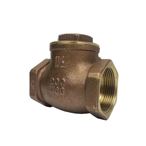 BRASS SWING CHECK VALVE - NBR Rubber Seat x BSP Female