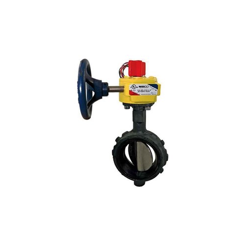 CAST IRON BUTTERFLY VALVE - WAFER x Gear Operated, UL/FM & Monitor