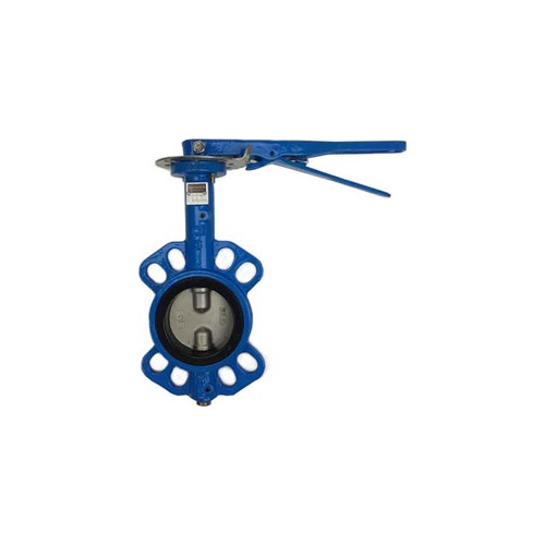 CAST IRON BUTTERFLY VALVE - WAFER x Lever Operated, Buna Seals