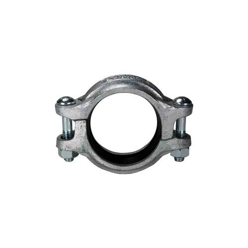 GALVANISED PIPE CLAMP - Grooved - Rigid Style 05, EPDM seal