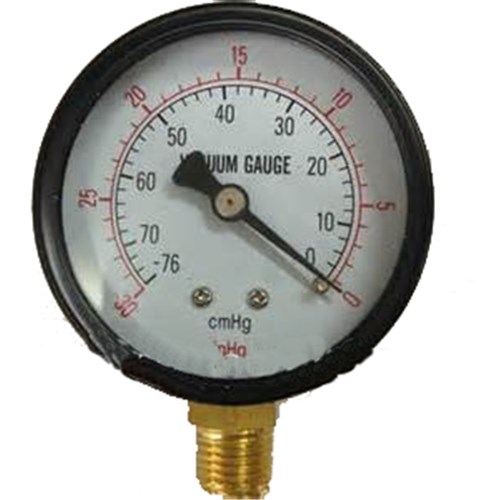 BLKD VACUUM GAUGE - 100 mm, Bottom Entry x 3/8 BSP Calibrated: Kpa & PSI