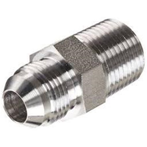 316 STAINLESS STEEL HYDRAULIC NIPPLE - JIC Male x BSPT Male