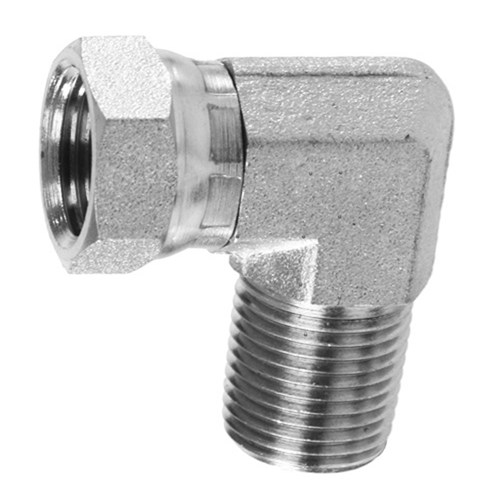 HYDRAULIC ELBOW 90 - BSPP Female Swivel x BSPT Male