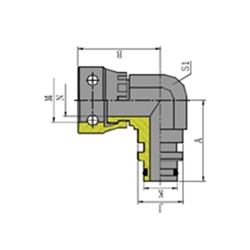 HYDRAULIC ELBOW 90 - STAPLELOK Female Swivel x Male