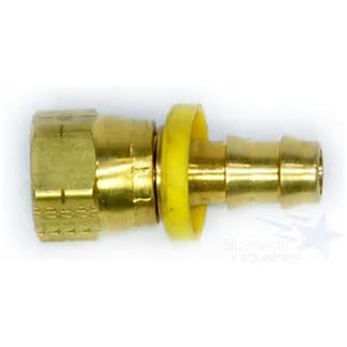 PUSH-ON BARBED HOSE FITTING - SAE Female Swivel