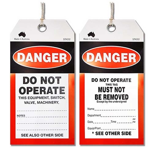 MAXISAFE - SAFETY TAG DANGER DO NOT OPERATE
