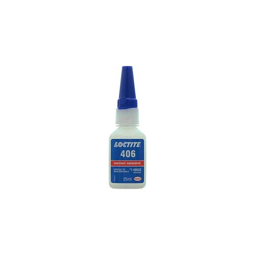 LOCTITE 406 is a low viscosity, fast curing INSTANT ADHESIVE for bonding plastics and elastomeric materials. 