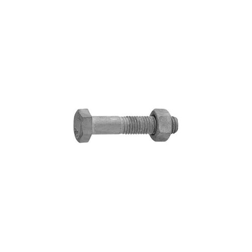 GALVANISED STEEL HEXAGON HEAD BOLT WITH NUT - Metric M16 x 2.0