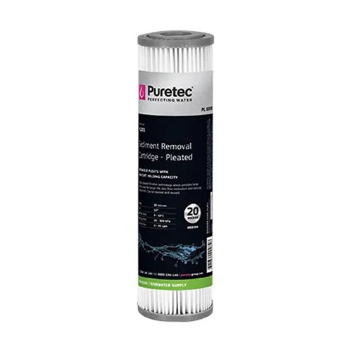 PURETEC - PLEATED WATER FILTER CARTRIDGE