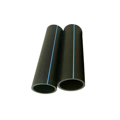 POLYETHYLENE GRADE PE 100 METRIC PIPE PN12.5 SDR13.6 Black with Blue Stripe