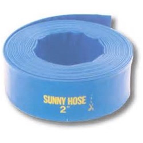 PVC LAYFLAT WATER HOSE - SUNNY blue