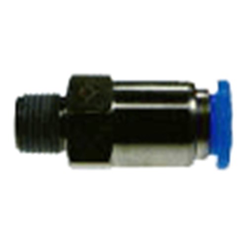 NYLON PUSH-IN TUBE STOP VALVE - Metric tube x BSPT male thread