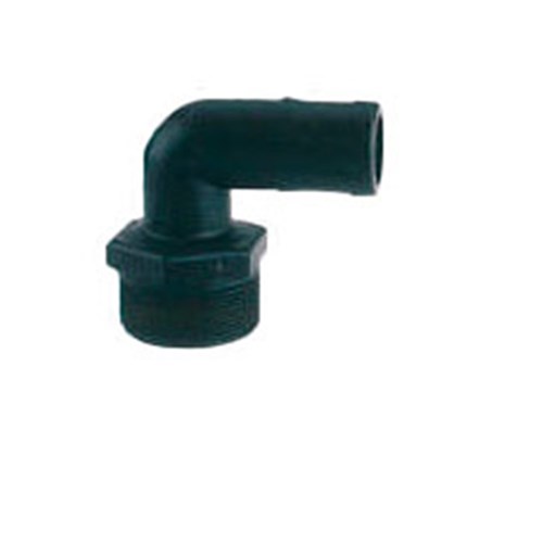 POLYPROPYLENE HOSETAIL- POLY 90 ELBOW x BSPT