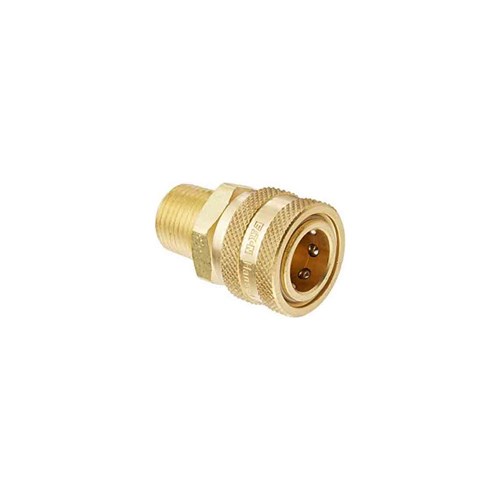 BRASS STRAIGHT THRU QUICK COUPLER - Socket, BSPP male, Eaton ST Series