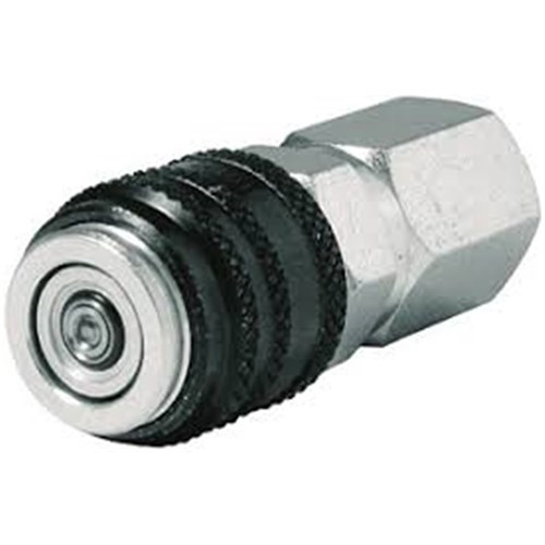 STEEL PLATED QUICK COUPLER SOCKET - CEJN Series 116 Flat Face x NPT Female, NBR