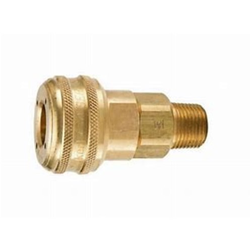 STEEL PLATED AIRBRAKE COUPLER BODY - Sealing x NPT male