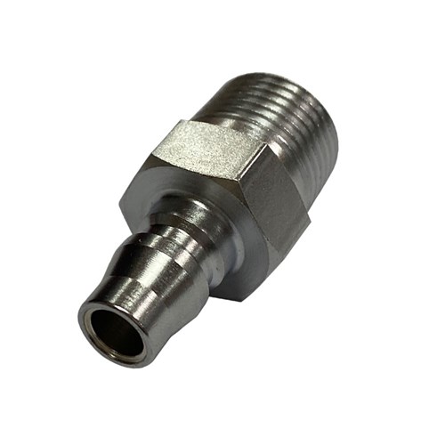 STEEL PLATED QUICK COUPLER PLUG - NITTO Hi-Cupla to BSPT male