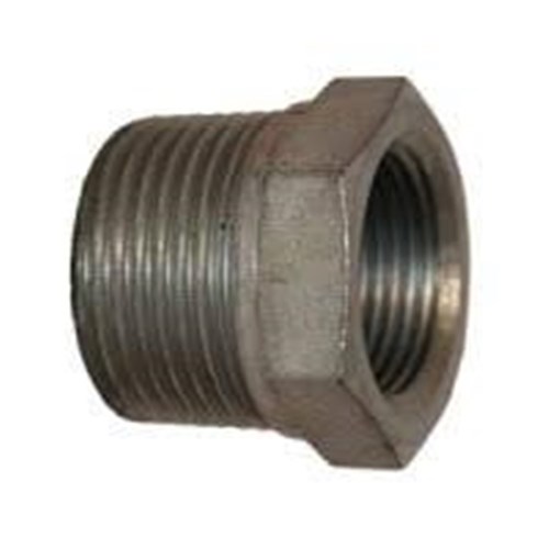 GALVANISED STEEL REDUCING BUSH - BSPT male x BSP female