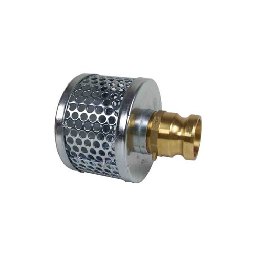 STEEL PLATED SUCTION STRAINER - CAMLOCK Male Adaptor