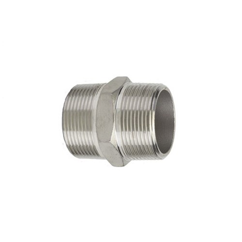 316 STAINLESS STEEL HEXAGON NIPPLE - NPT male x NPT male