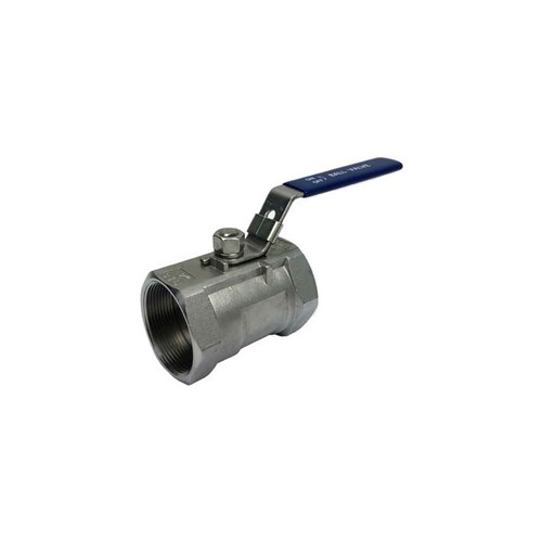 STAINLESS STEEL 316 BALL VALVE x 1 piece, Lockable handle, BSP Female, PFTE seals