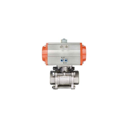 STAINLESS STEEL 316 BALL VALVE x 3 Piece, Pneumatic Actuated - Double Acting